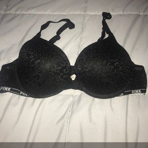 VS Pink black push up bra
